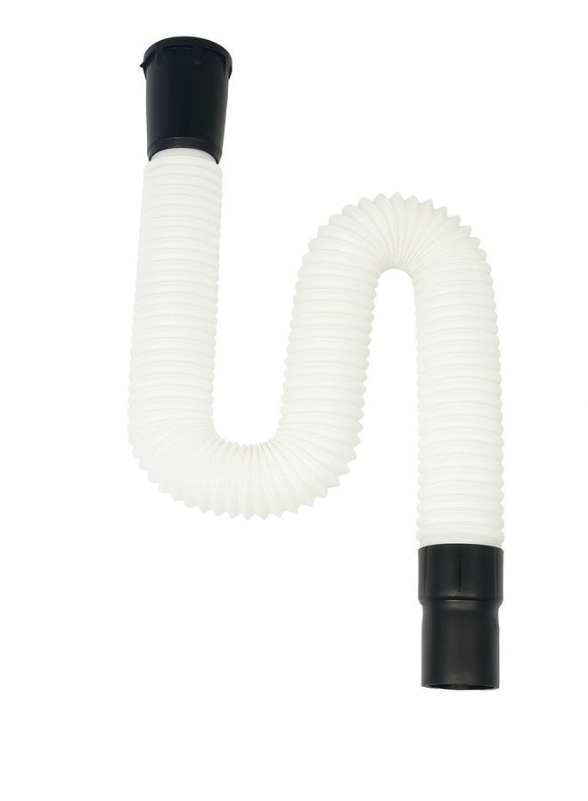 SBD Flexible PVC Waste Pipe | PVC Waste Pipe for Bathroom Wash Basin and Kitchen Sink | Drain Pipe | Drain Hose for Wash Basin | Outlet Tube for Kitchen Sink, Black (1) - Image 1